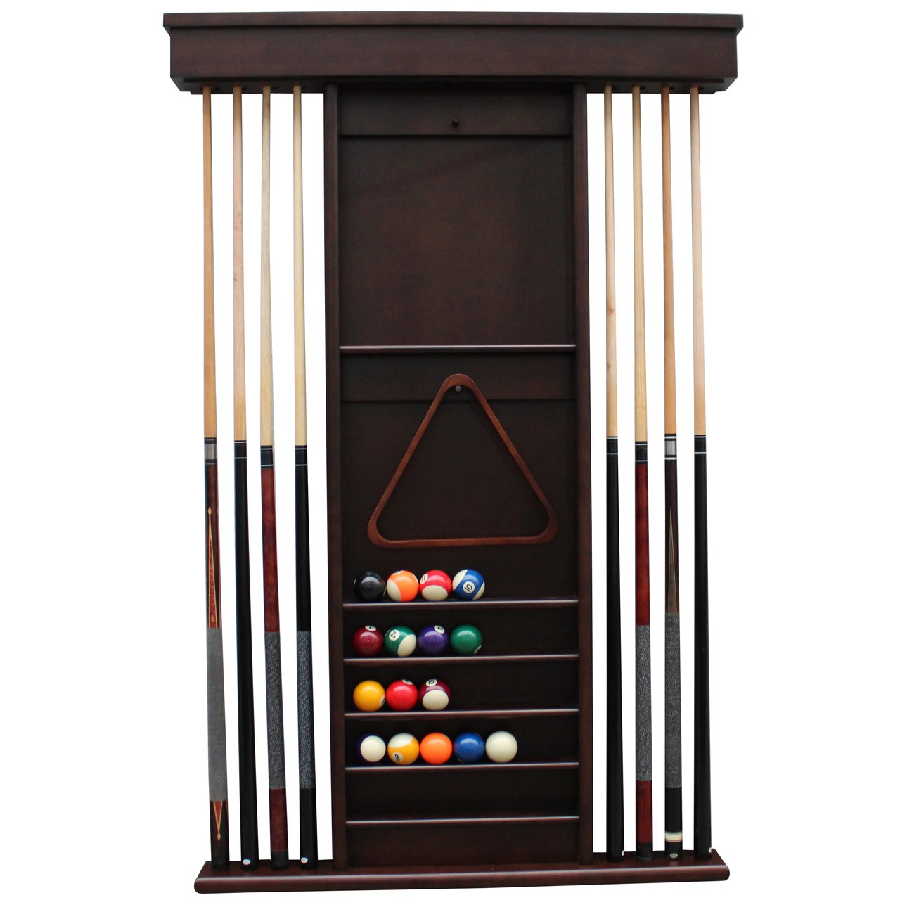 Playcraft Premium Hardwood Billiard Wall Racks