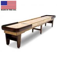 Playcraft 12' Honey Oak Woodbridge Shuffleboard Table